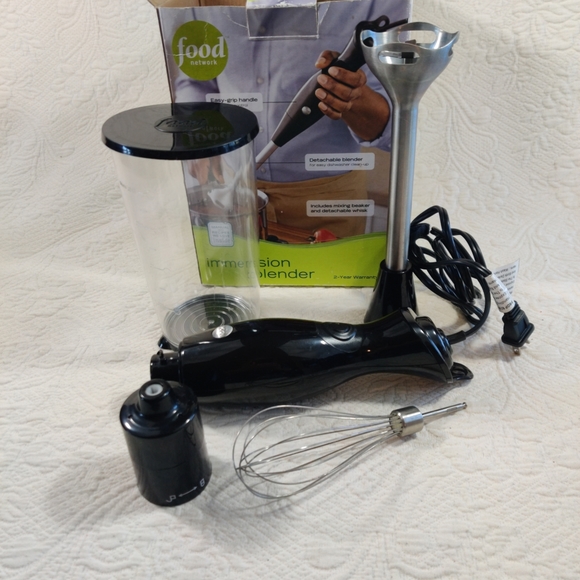 Food Network Immersion Blender With Easy Grip Handle 150 W Motor In Box Used - Picture 2 of 10